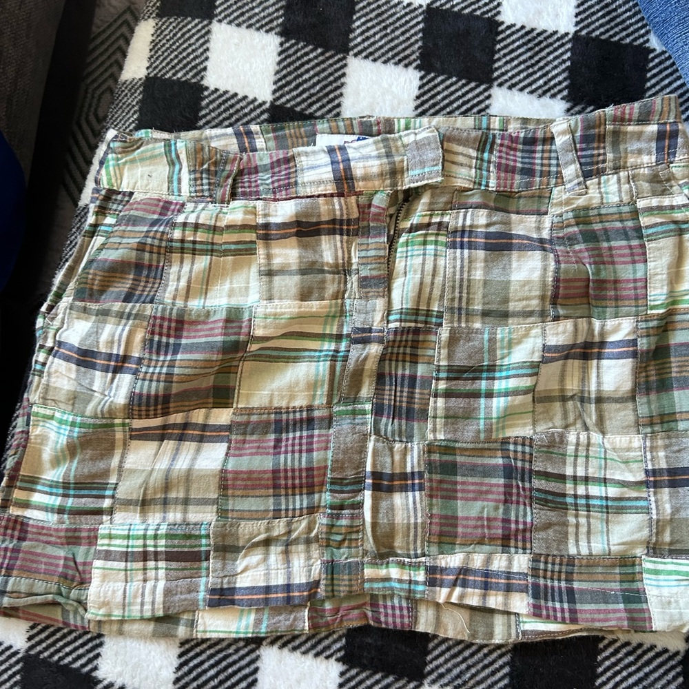 Plaid Patchwork Women's Shorts